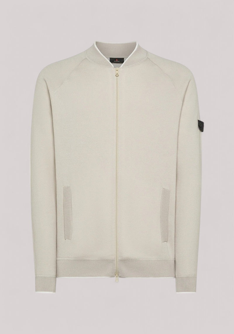 FELPA UOMO FULL ZIP TAPIOCA