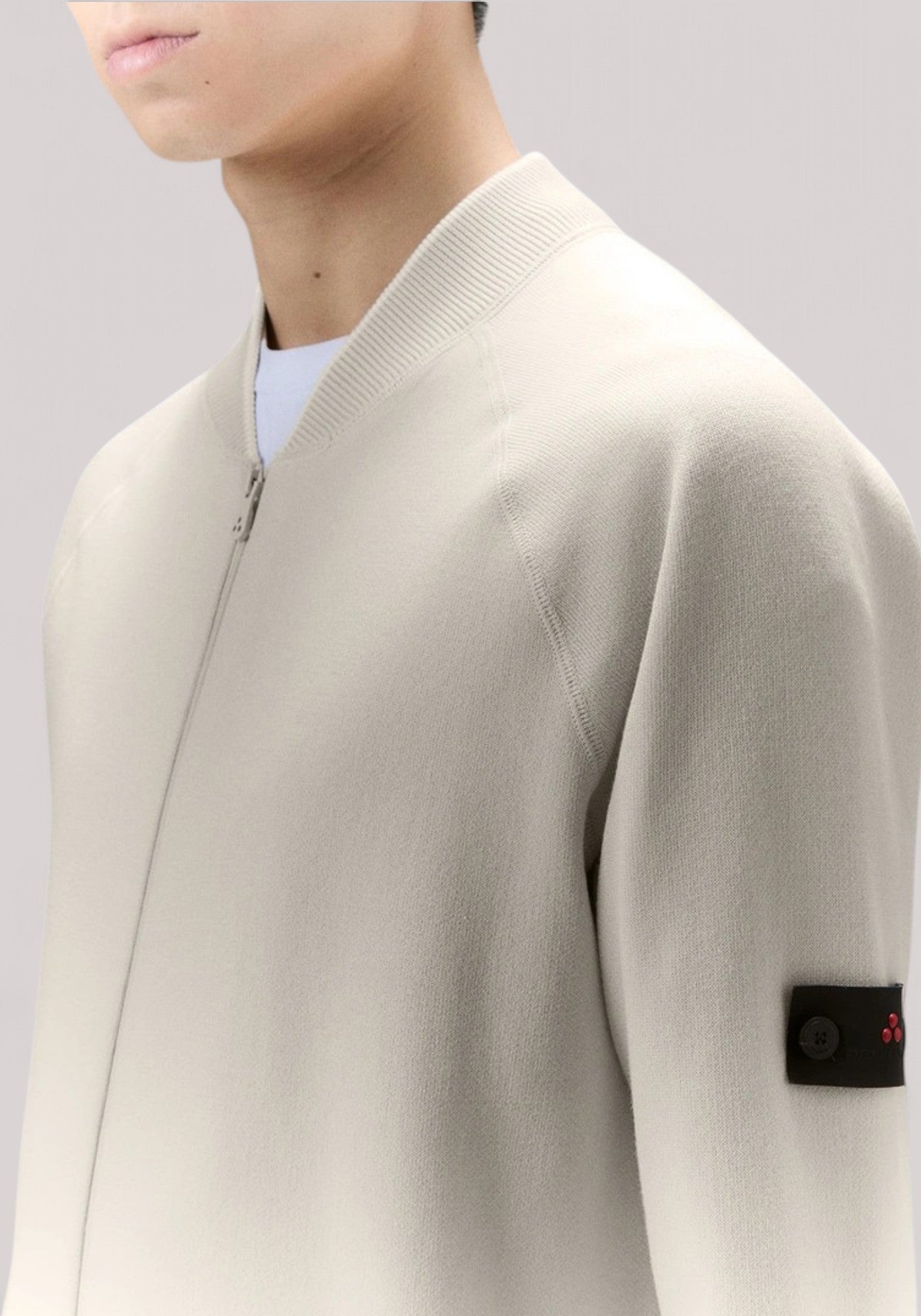 FELPA UOMO FULL ZIP TAPIOCA