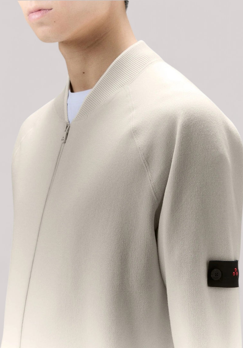 FELPA UOMO FULL ZIP TAPIOCA