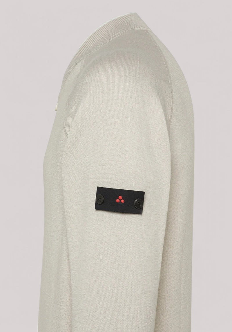 FELPA UOMO FULL ZIP TAPIOCA