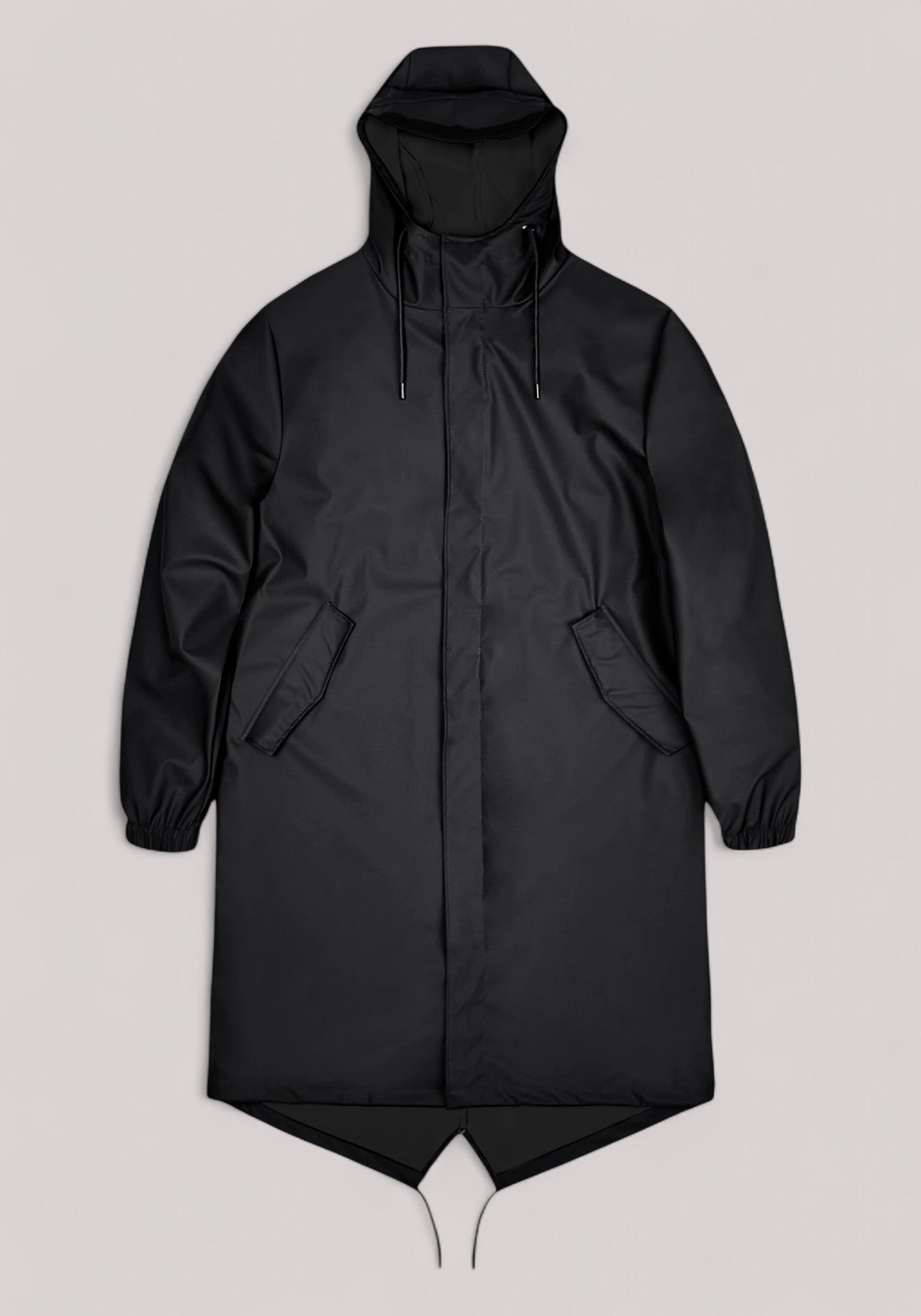 IMPERMEABILE UNISEX FISHTAIL PARKA(W3) BLACK