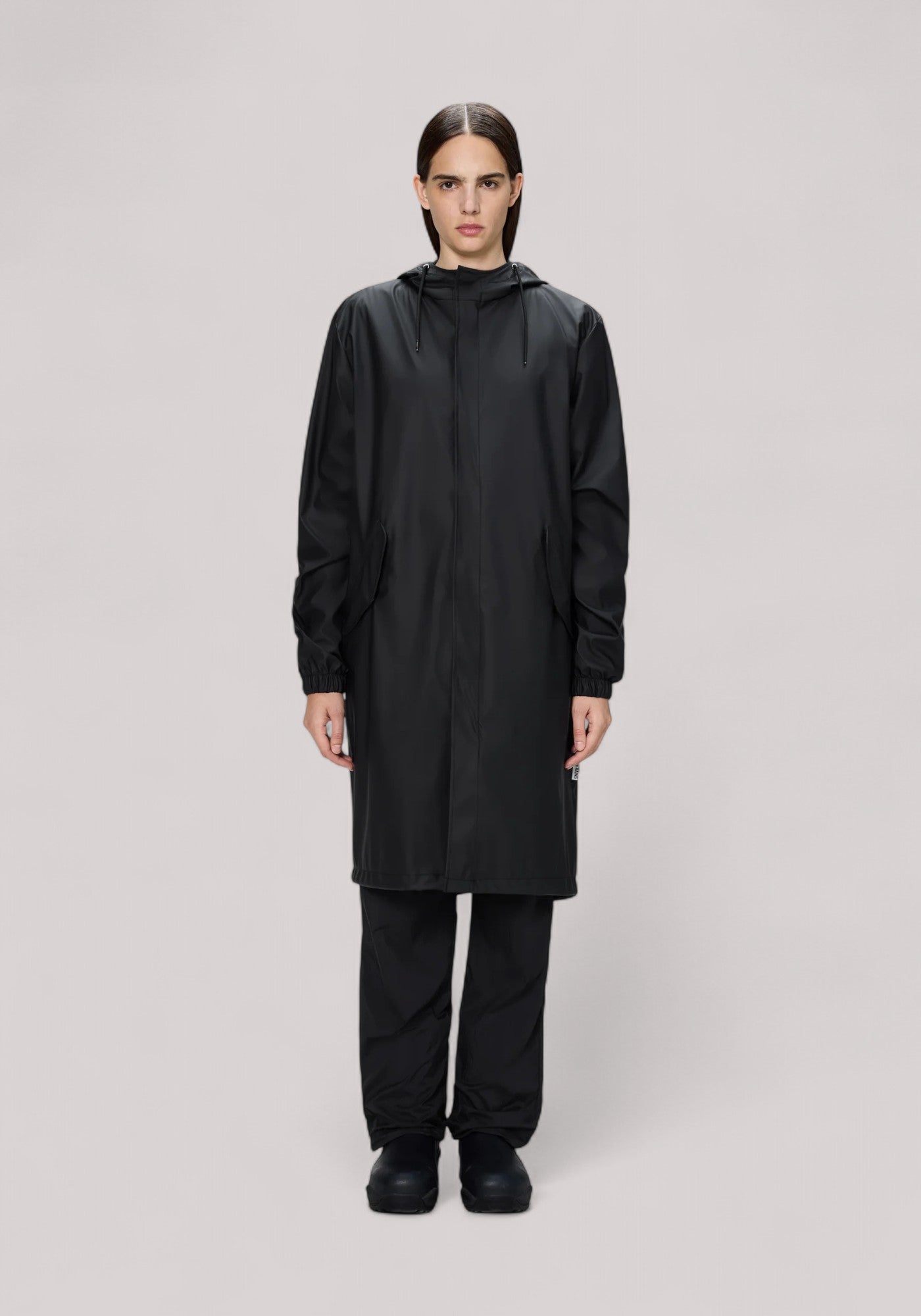 IMPERMEABILE UNISEX FISHTAIL PARKA(W3) BLACK