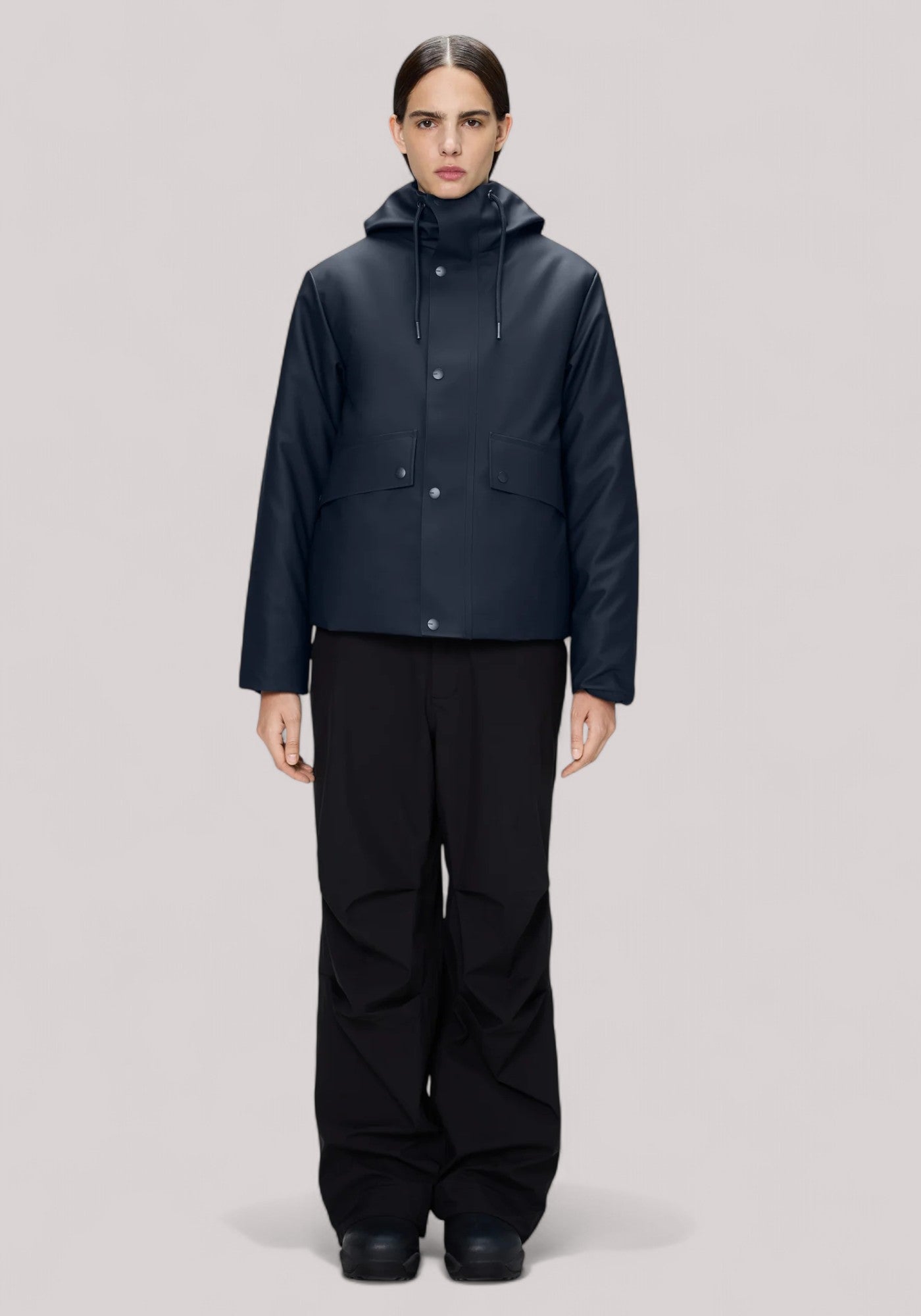 GIACCONE DONNA SHORT W PARKA NAVY