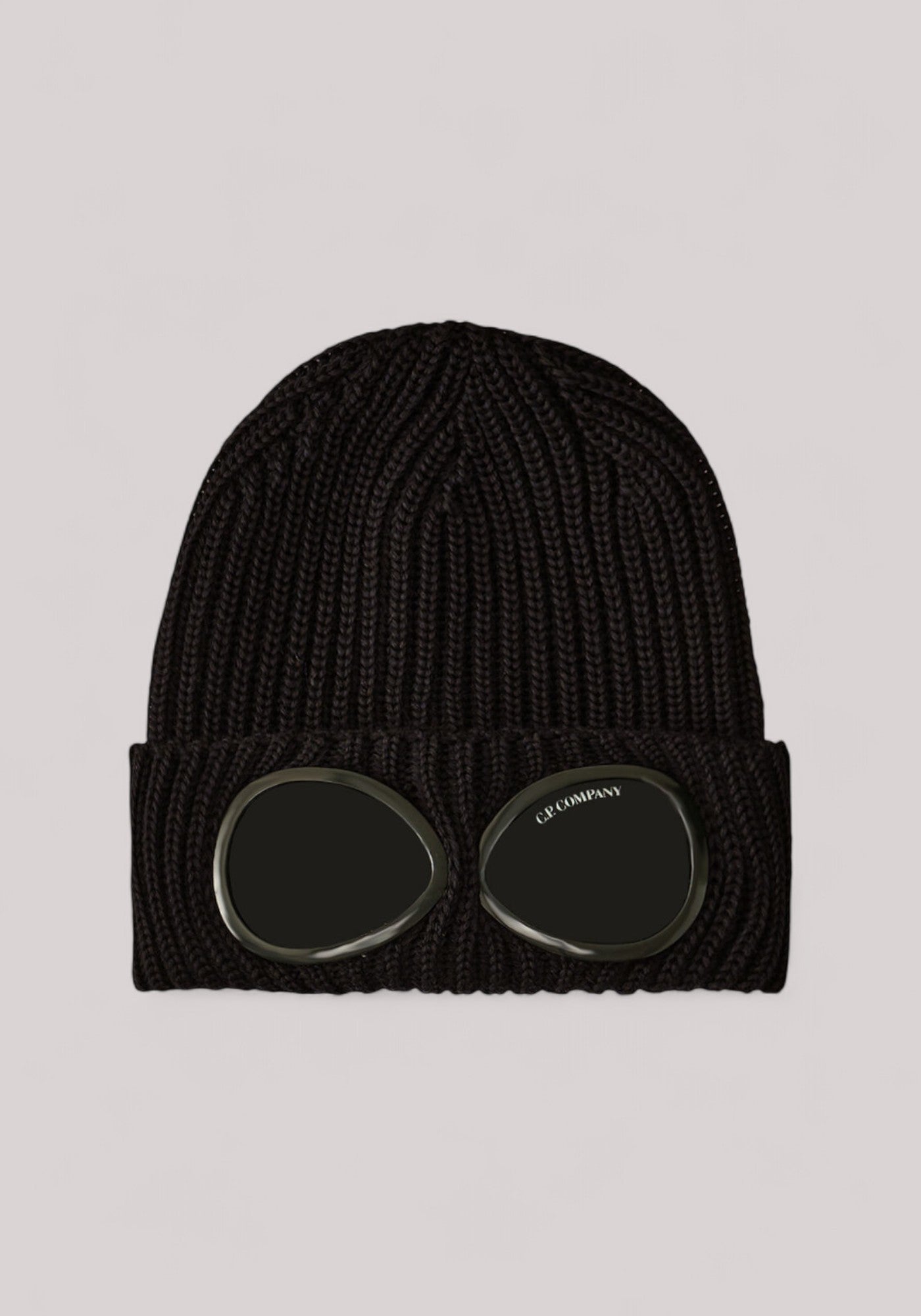 BERRETTO UOMO GOGGLE MERINO NERO