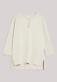 MAGLIA DONNA IN CREPE BEIGE