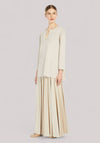 MAGLIA DONNA IN CREPE BEIGE