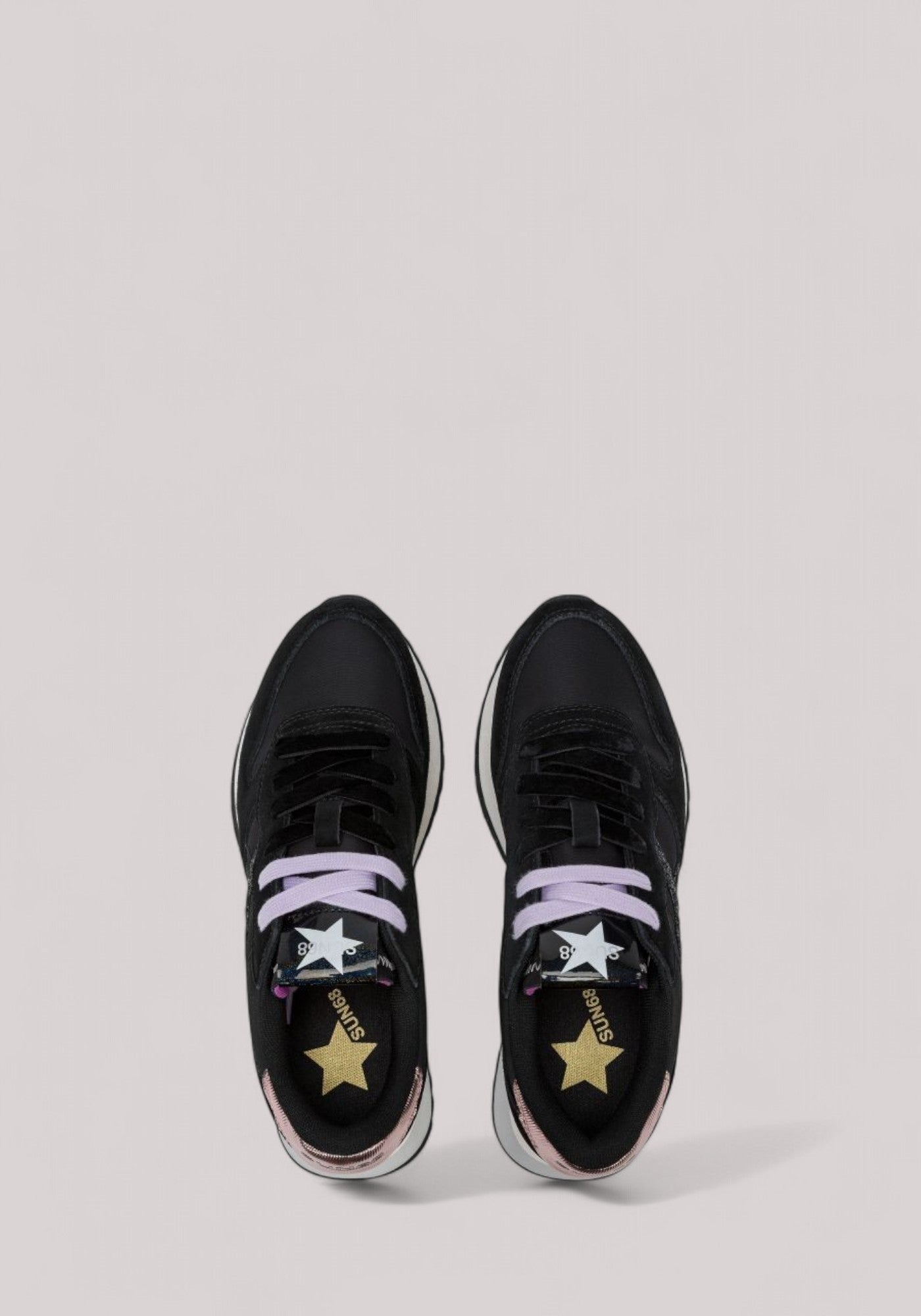 SCARPE DONNA STARGIRL GLITTER LOGO NERO - Linassi
