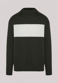 MAGLIA UOMO IN LANA MERINO GREENSTONE STRIPE