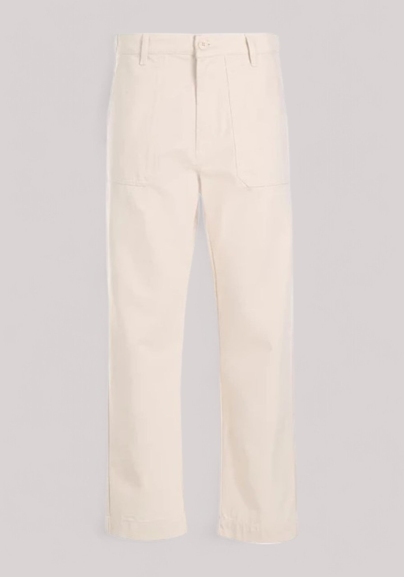 JEANS DONNA IN PURO COTONE WHITE CREAM