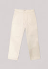 JEANS DONNA IN PURO COTONE WHITE CREAM