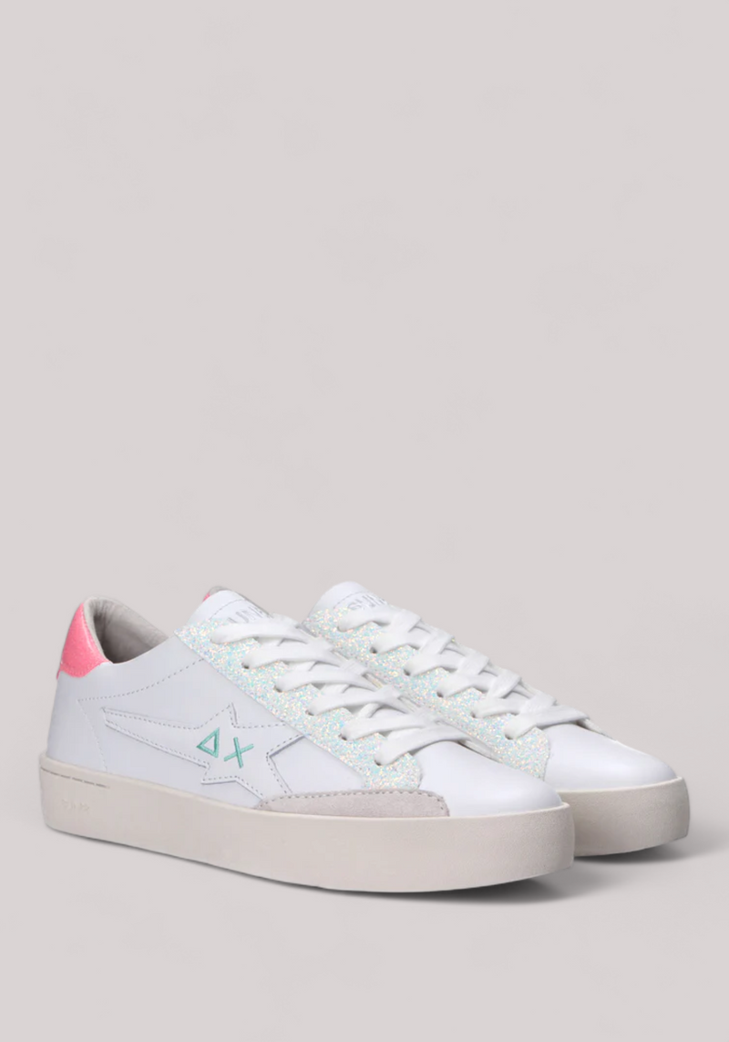 SCARPE DONNA BIANCO/FUXIA FLUO - KATY LEATHER - Linassi