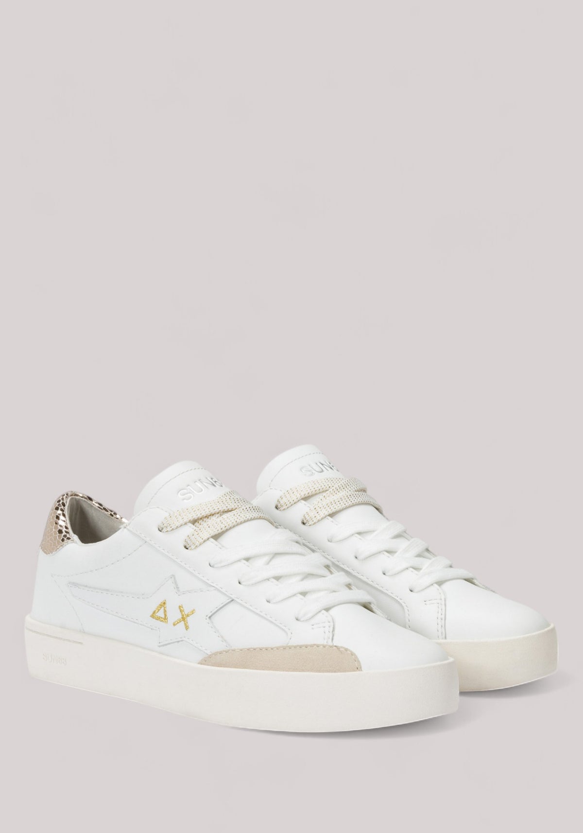 SCARPE DONNA BIANCO ORO - KATY LEATHER