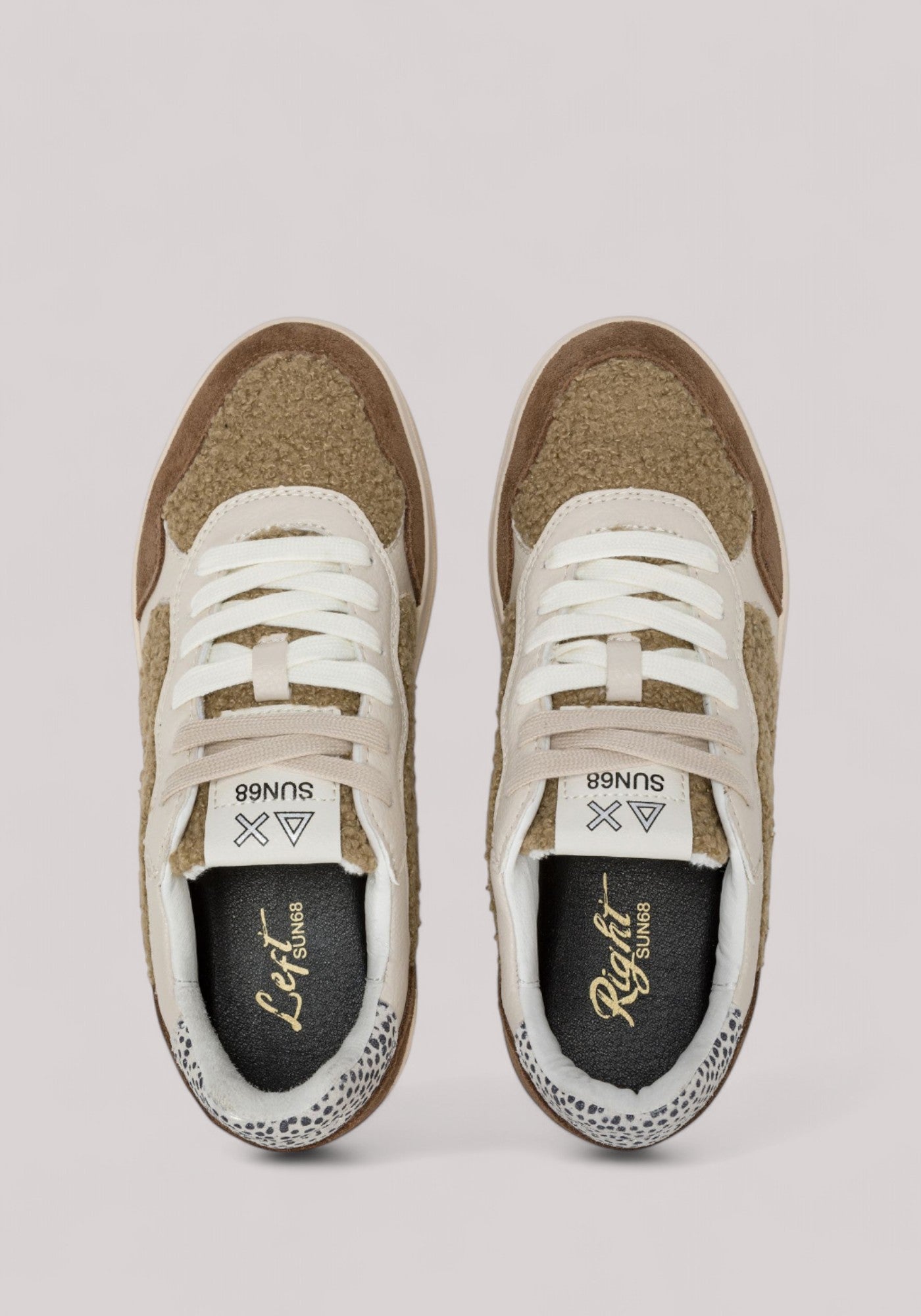SCARPE DONNA BASKET LOVE LADY TEDDY BEIGE
