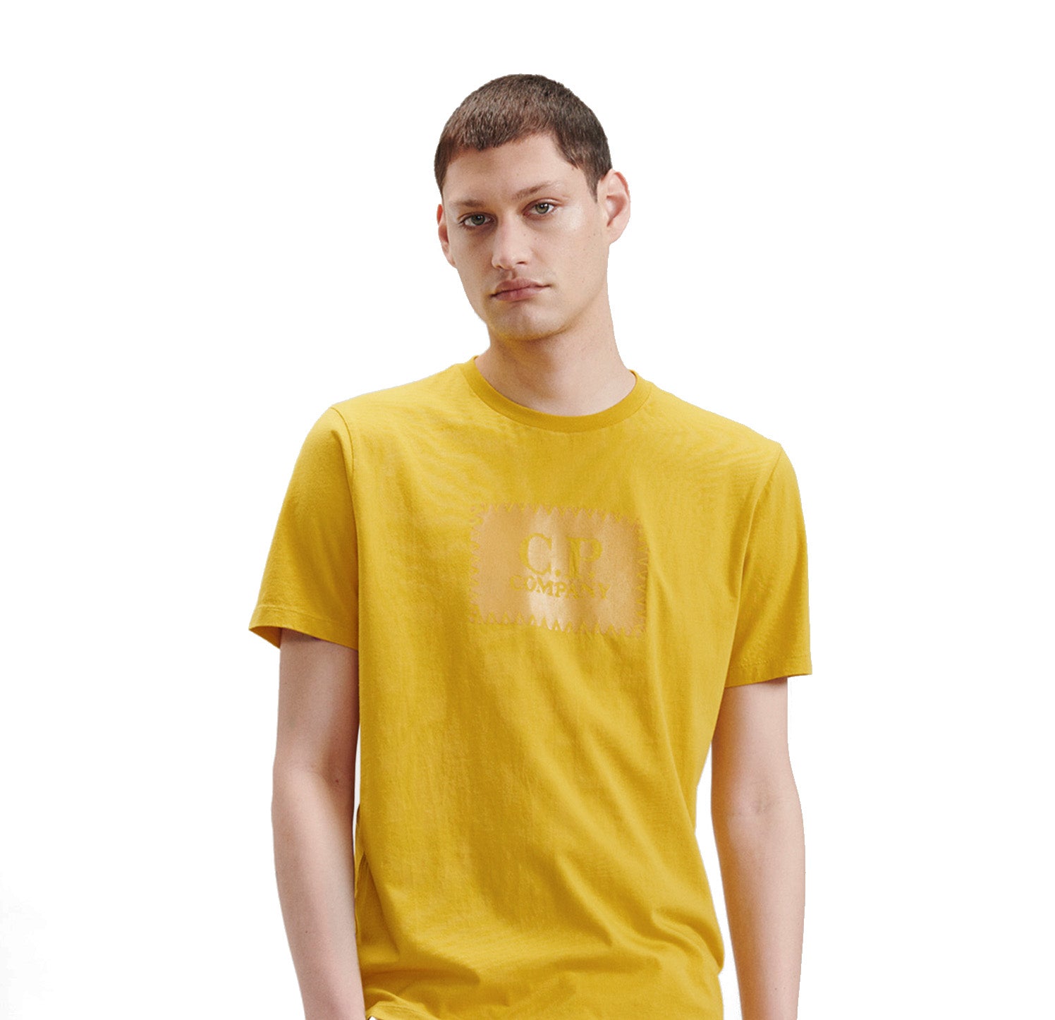 T-SHIRT MEN'S STRETCH COTTON YELLOW - 12CMTS042A005100W239 239 - Linassi