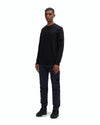 FELPA UOMO GIROCOLLO IN COTONE BLACK - 13CMSS022A-005086W 999 - Linassi