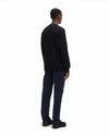 FELPA UOMO GIROCOLLO IN COTONE BLACK - 13CMSS022A-005086W 999 - Linassi