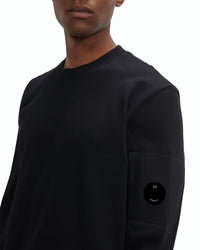 FELPA UOMO GIROCOLLO IN COTONE BLACK - 13CMSS022A-005086W 999 - Linassi