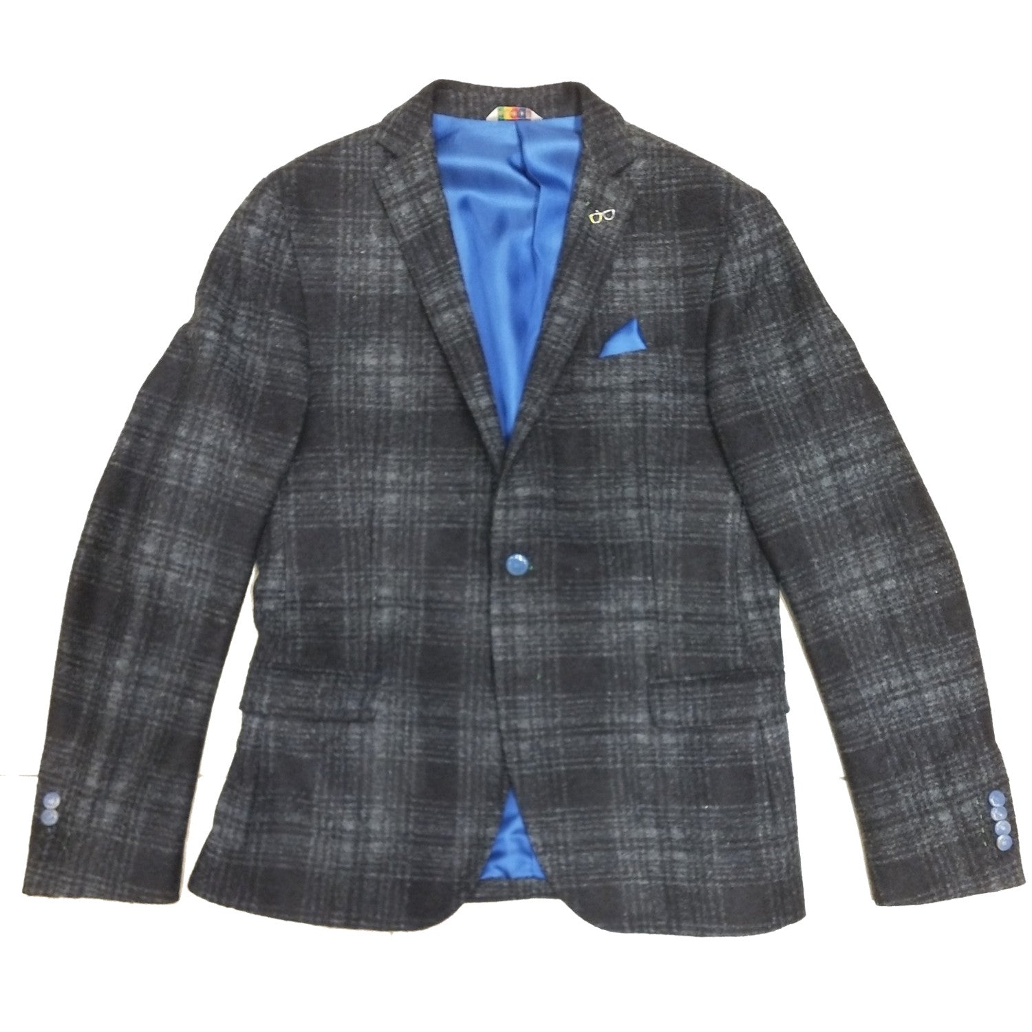 MAN BLUE WOOL SLIM FIT JACKET - G2069M 153661 - Linassi