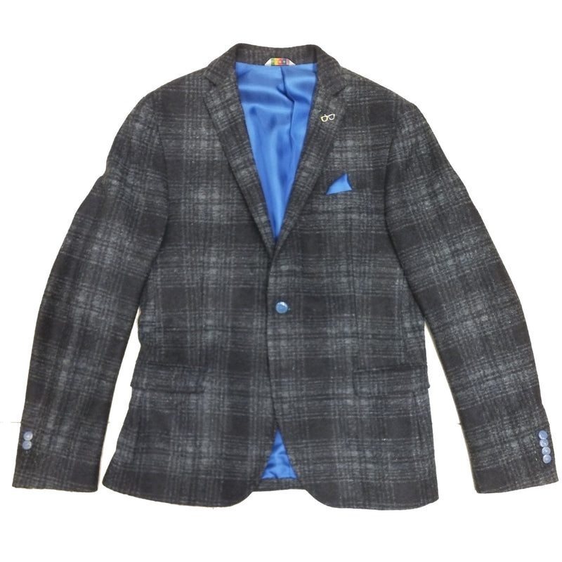 MAN BLUE WOOL SLIM FIT JACKET - G2069M 153661 - Linassi