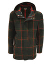 MEN'S GREEN TARTAN WOOL BLEND COAT - 3132H83171 203742 40 - Linassi