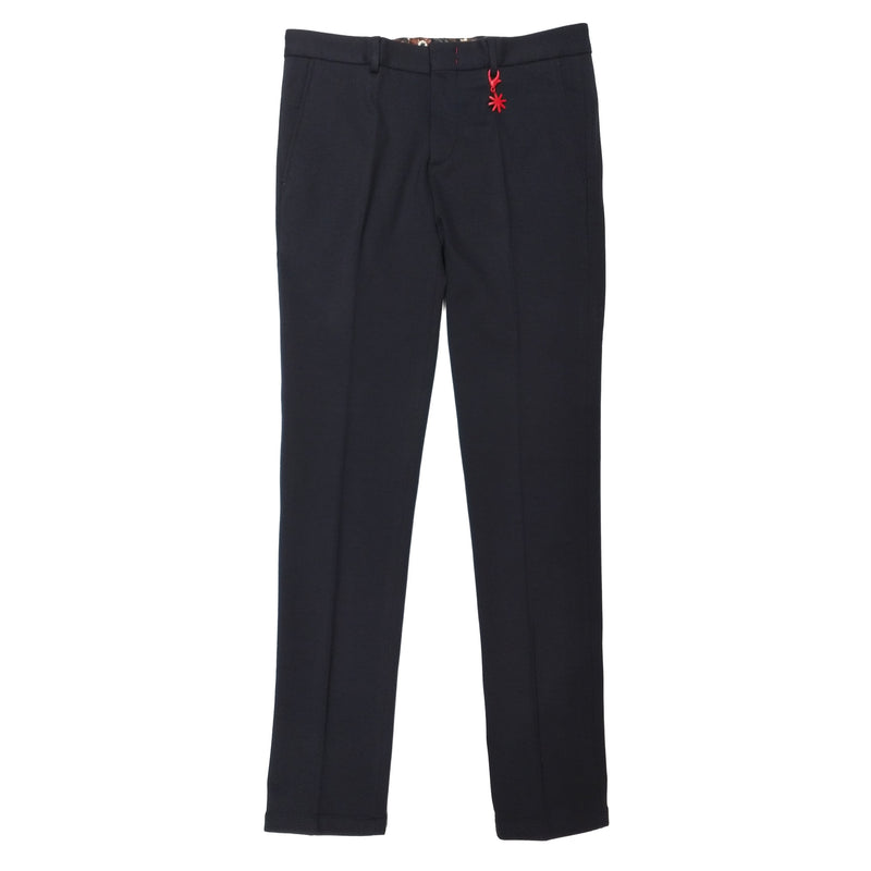 MAN BLUE STRETCH JERSEY SLIM FIT TROUSERS - 2932P1628M 203694 - Linassi