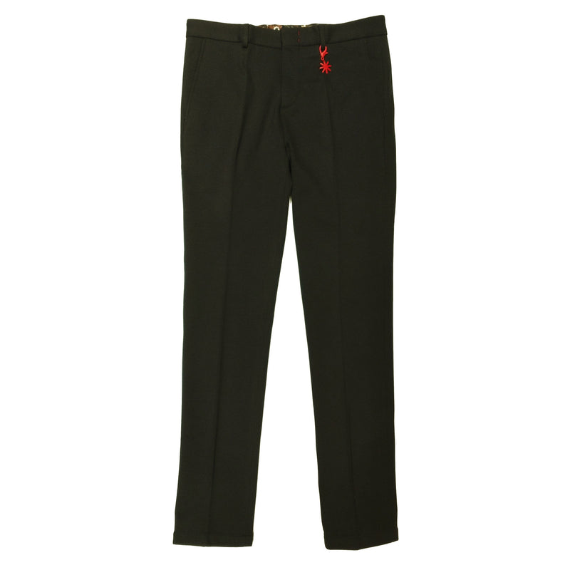MAN SLIM FIT TROUSERS IN BLACK STRETCH JERSEY - 2932P1628M 203694 - Linassi
