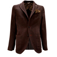 MAN SLIMFIT HOUNDSTOOTH JACKET RED - 3132G2028 213651 28 - Linassi