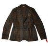 MAN'S BROWN SLIMFIT TARTAN JACKET - 3132G2728M1 203703 28 - Linassi