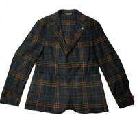 MAN'S SLIMFIT TARTAN JACKET BLUE - 3132G2728M1 203704 88 - Linassi