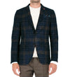 MAN'S SLIMFIT TARTAN JACKET BLUE - 3132G2728M1 203704 88 - Linassi