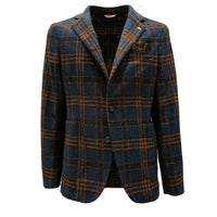 MAN'S SLIMFIT TARTAN JACKET BLUE - 3132G2728M1 203704 88 - Linassi