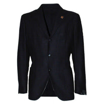 MAN SUPERSOFT JACKET IN PURE NEW WOOL - BLUE 360AV-96 - Linassi