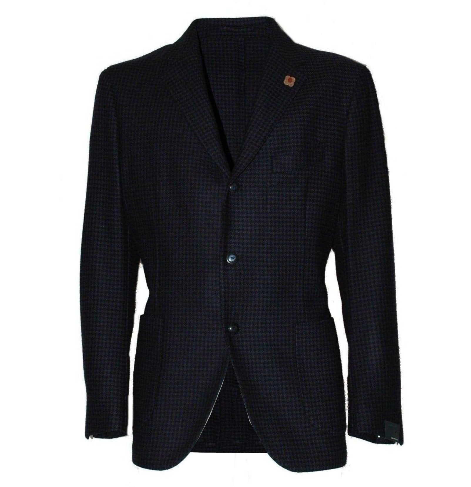 MAN SUPERSOFT JACKET IN PURE NEW WOOL - BLUE 360AV-96 - Linassi