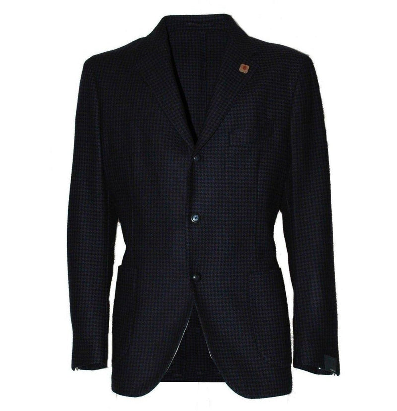 MAN SUPERSOFT JACKET IN PURE NEW WOOL - BLUE 360AV-96 - Linassi