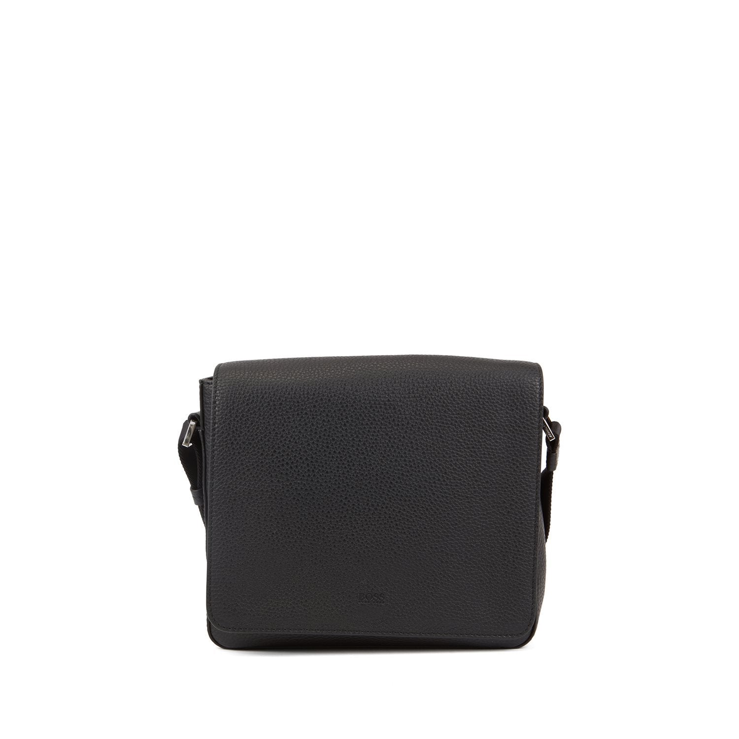 MAN BAG IN LEATHER BLACK - Crosstown_Mess slim 50416818 - Linassi