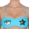 WOMEN'S BANDEAU BIKINI TOP TURQUOISE - CFA5707 5211 0313 - Linassi