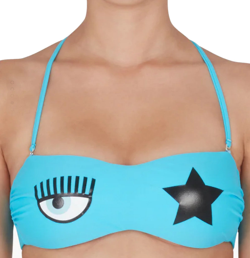 WOMEN'S BANDEAU BIKINI TOP TURQUOISE - CFA5707 5211 0313 - Linassi