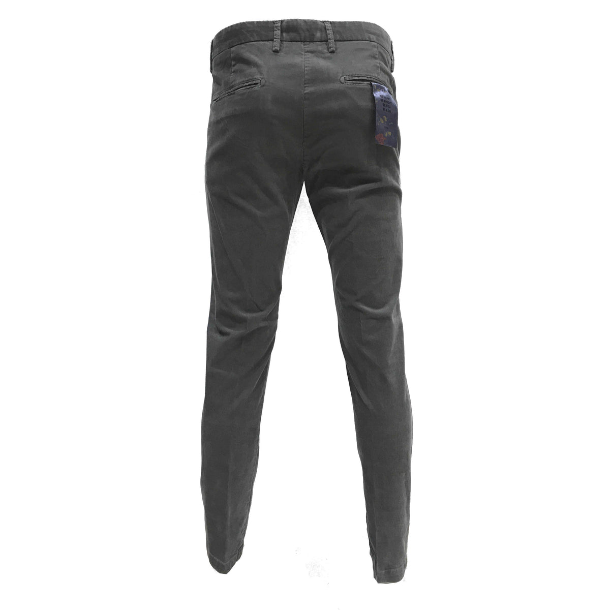 MAN CHINO TROUSERS SLIM FIT IN GREY VELVET STRETCH - A171DAN78TP301/T - Linassi