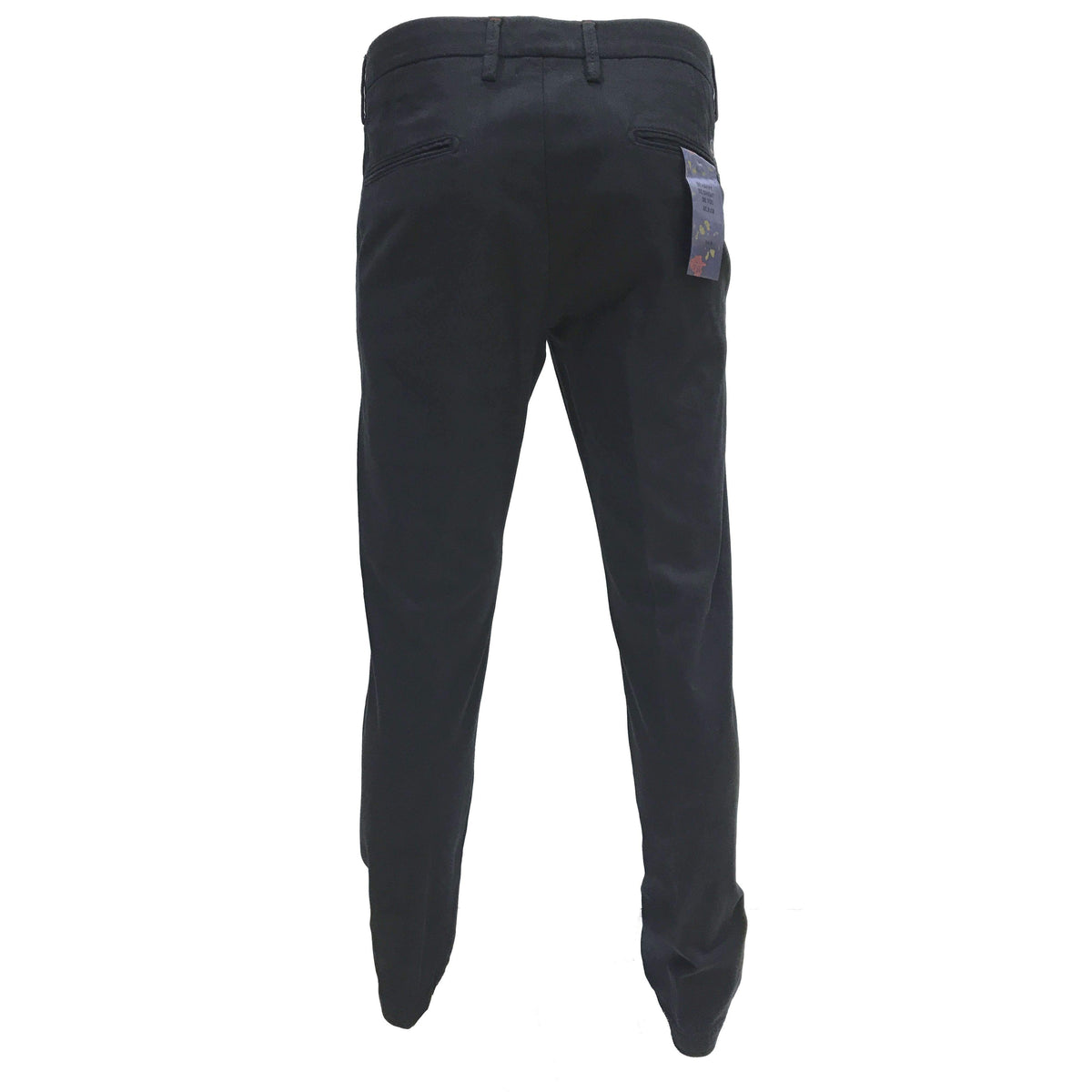 MAN CHINO SLIM FIT STRETCH COTTON TROUSERS BLACK - A171DAN78TP601/T - Linassi