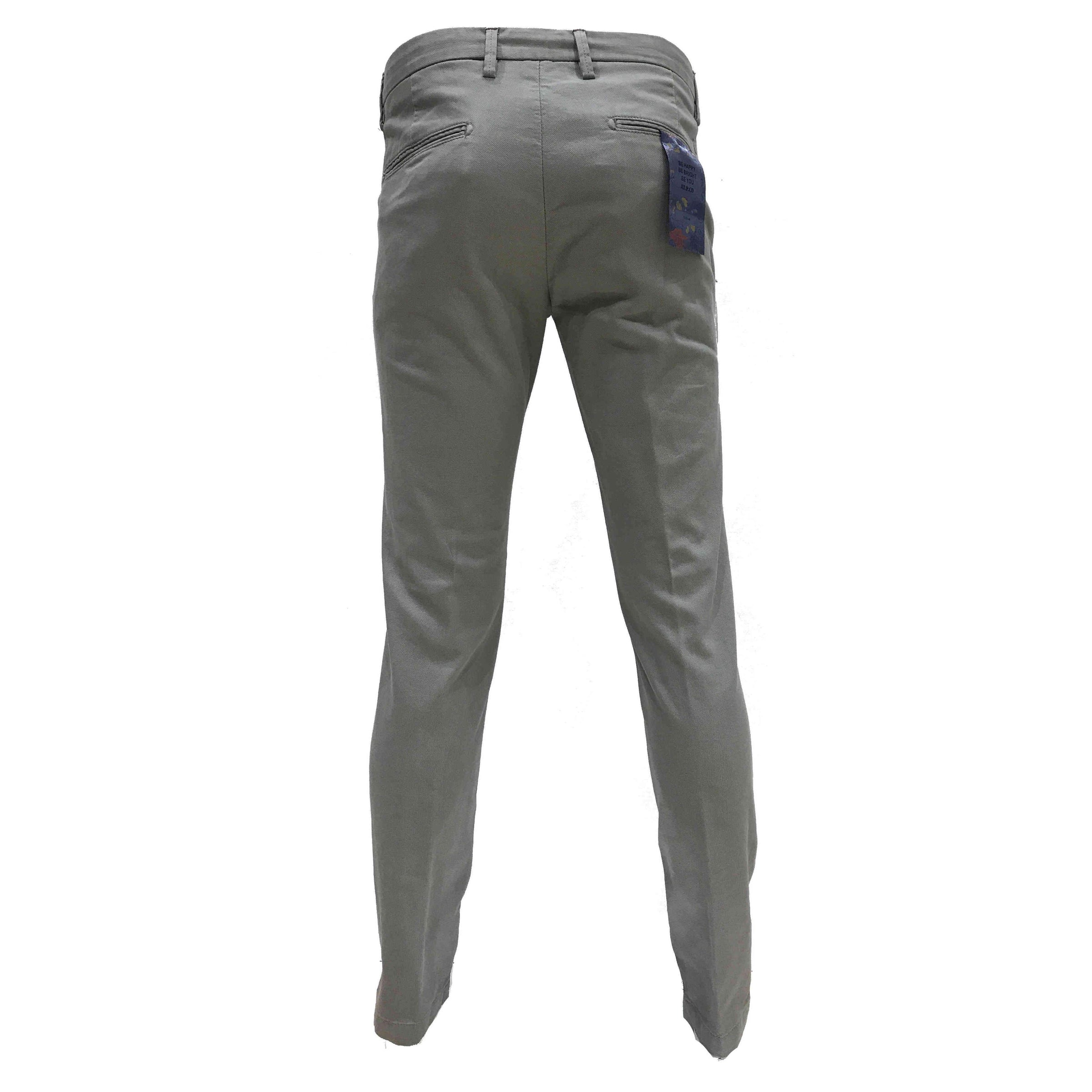MAN CHINO SLIM FIT STRETCH COTTON TROUSERS GREY - A171DAN78TP601/T - Linassi