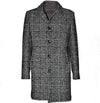 MAN COAT IN VIRGIN WOOL BLEND - GREY - Linassi
