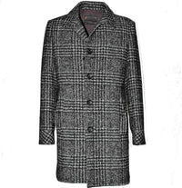MAN COAT IN VIRGIN WOOL BLEND - GREY - Linassi