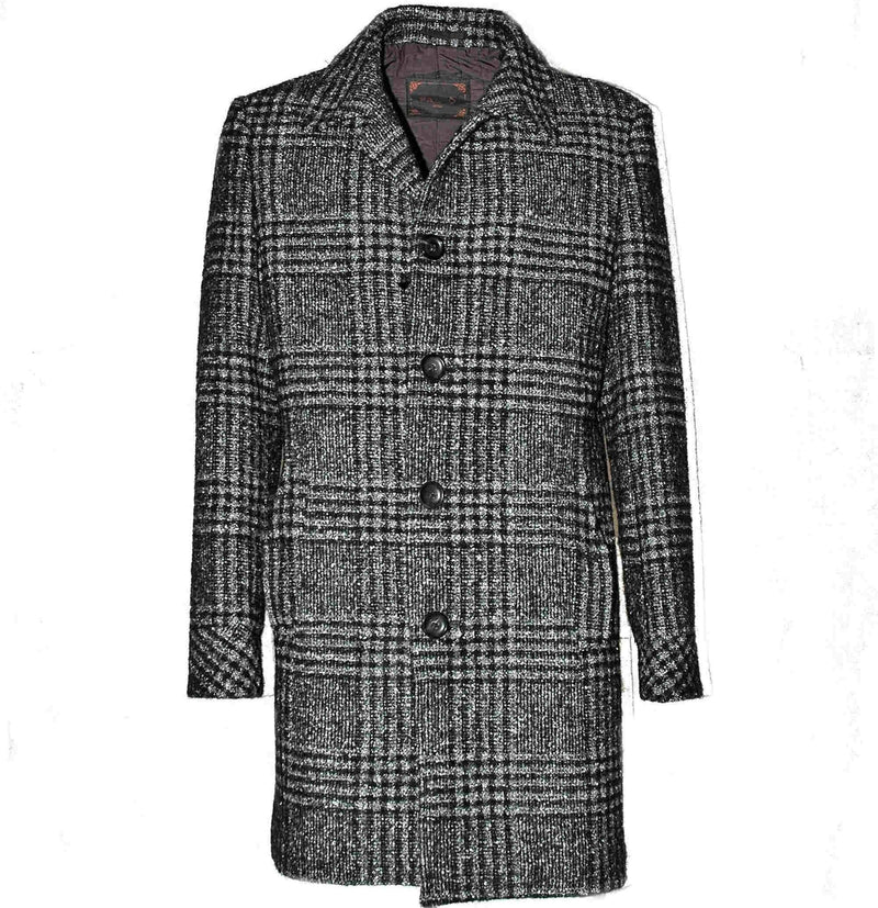 MAN COAT IN VIRGIN WOOL BLEND - GREY - Linassi