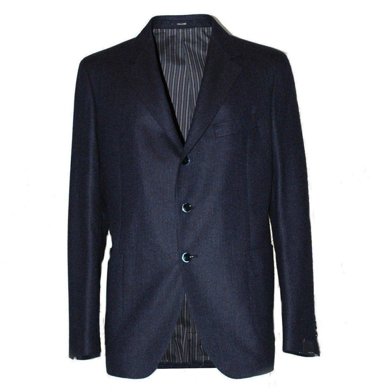 MAN REGULAR FIT WOOL AND CASHMERE JACKET - BLUE AN45001AE - Linassi