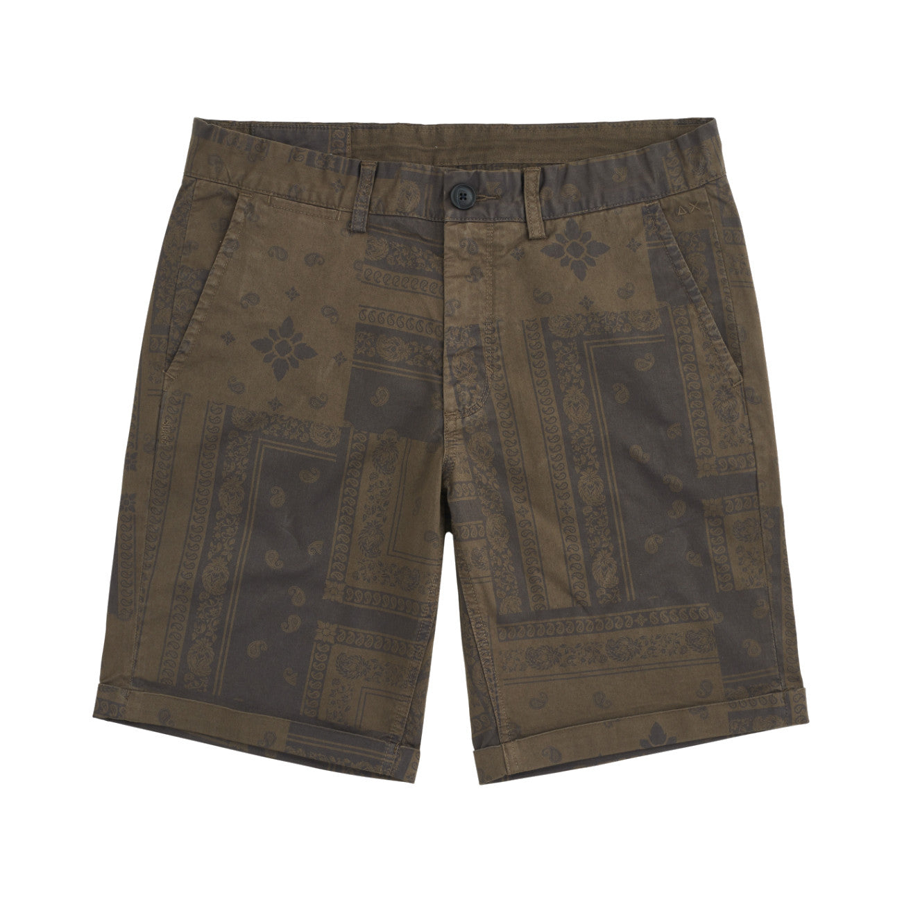 MAN BERMUDA IN MUD FANTASY - FOLD PRINT B31102 52 - Linassi