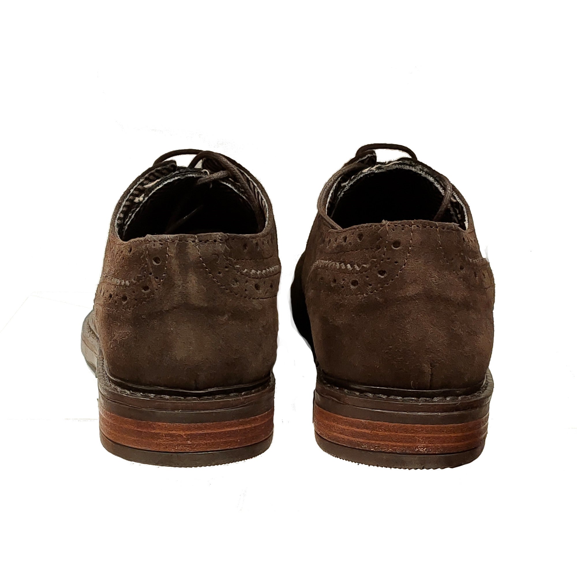 MEN'S SHOES IN PATTERNED FABRIC AND BROWN SUEDE 270 - Linassi