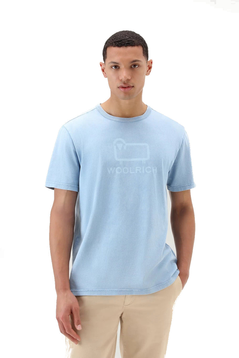 T-SHIRT UOMO IN PURO COTONE CAMPANULA BLUE - CFWOTE0096MRUT3369 31066 - Linassi