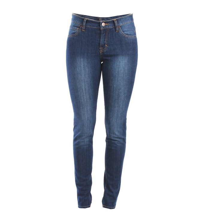 JEANS DONNA IN COTONE STRETCH - BLU DENIM 5 POCKET LIGHT - Linassi