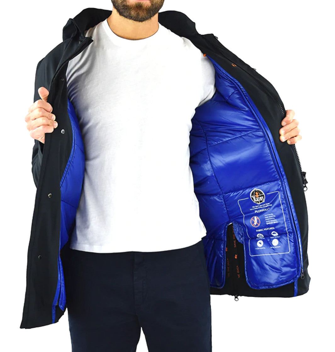MAN'S JACKET WITH DETACHABLE PADDING BLACK - D4539M SMEG9 - Linassi