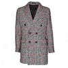 MAN DOUBLE-BREASTED SLIM VIRGIN WOOL BLEND COAT - RED - Linassi